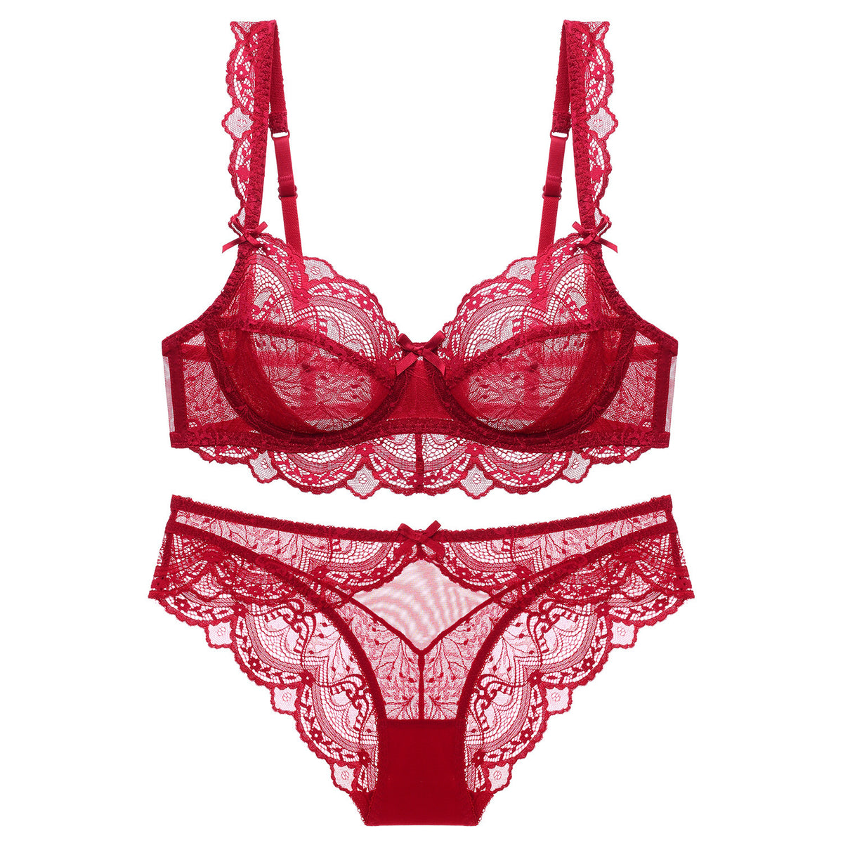 Sexy Transparent Small Lace Bra set for Women