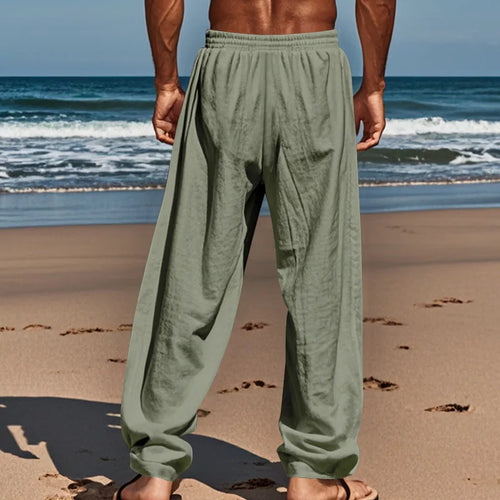 Men's Summer Loose Cotton Linen Pants